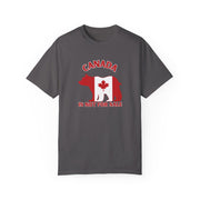 Canada Bear Graphic T-Shirt, Canada is Not For Sale Shirt, Proudly Canadian Tee, Maple Leaf Design, Gift for Canadians, Unisex Apparel