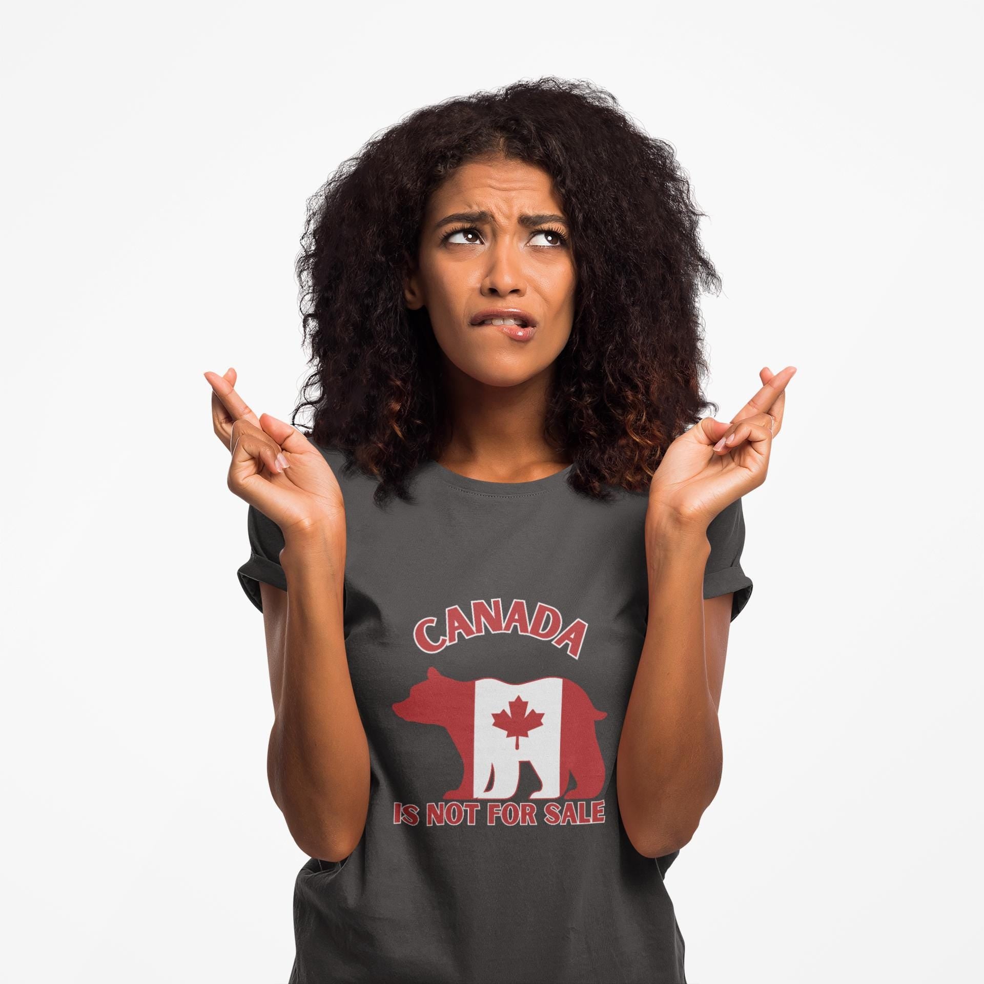 Canada Bear Graphic T-Shirt, Canada is Not For Sale Shirt, Proudly Canadian Tee, Maple Leaf Design, Gift for Canadians, Unisex Apparel