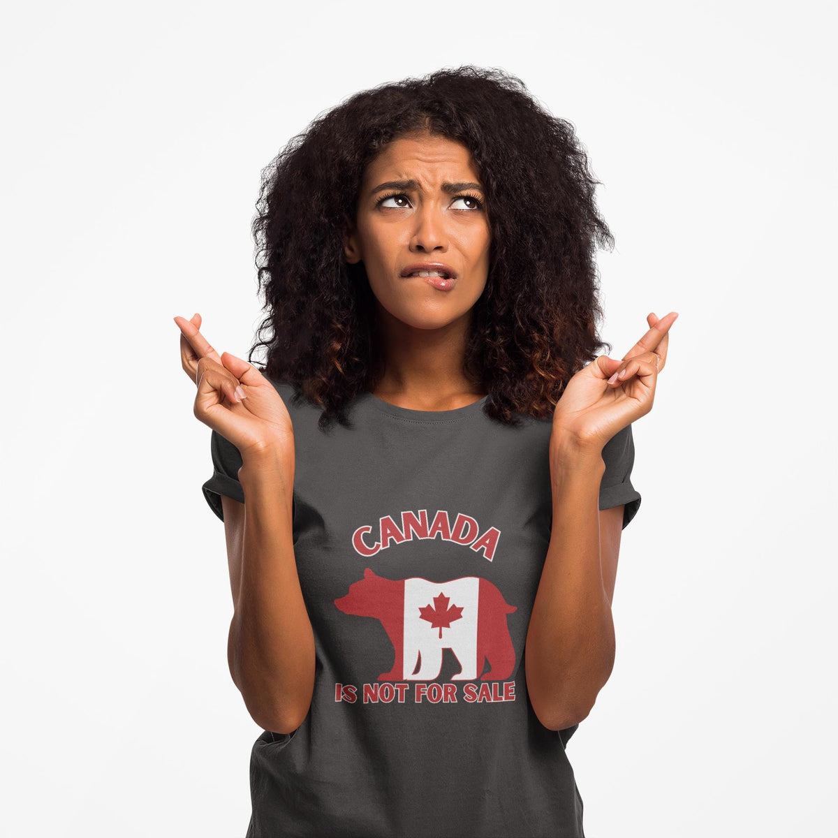 Canada Bear Graphic T-Shirt, Canada is Not For Sale Shirt, Proudly Canadian Tee, Maple Leaf Design, Gift for Canadians, Unisex Apparel