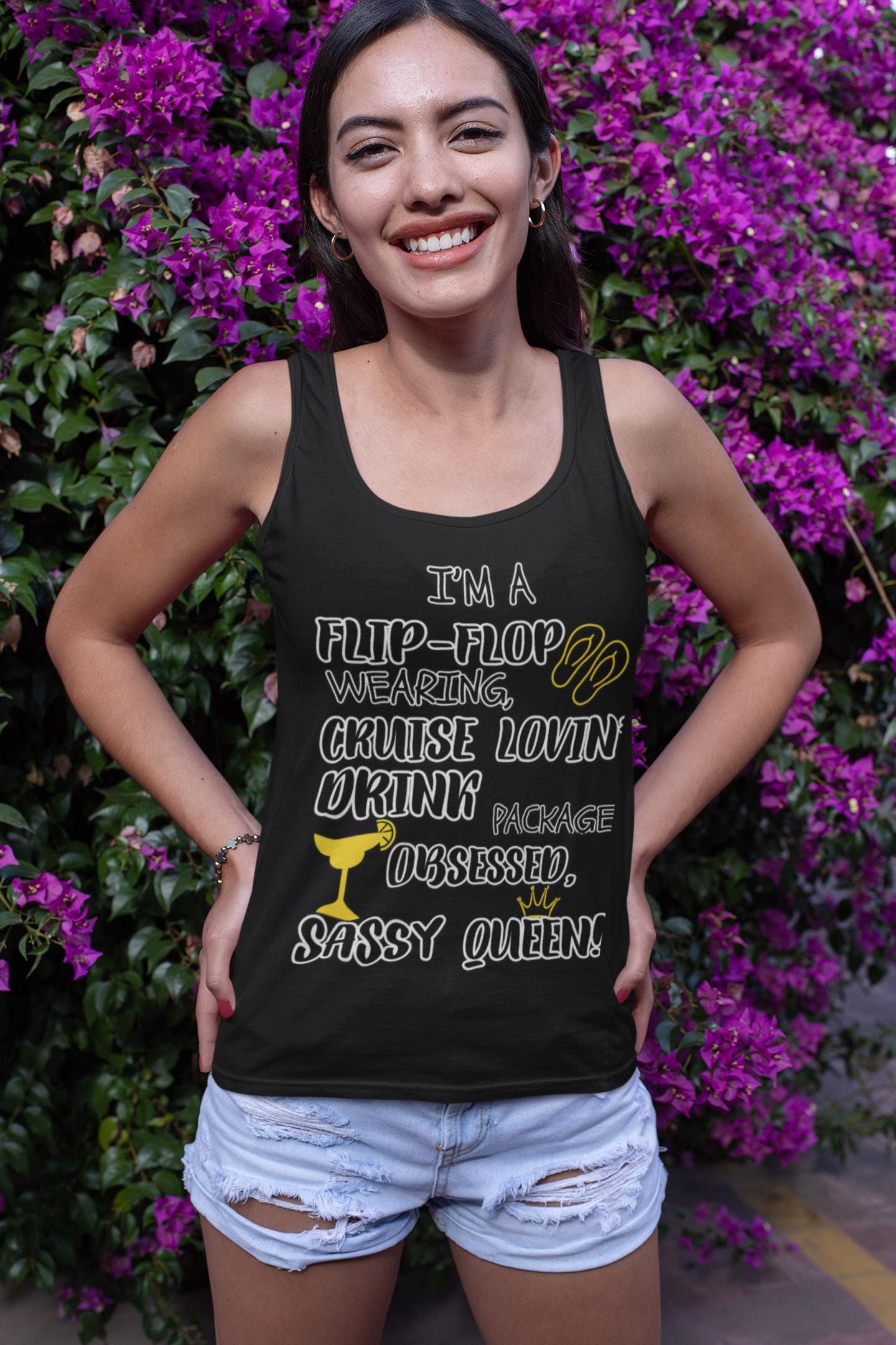 Sassy Summer Tank Top, Girls Gone Cruising Shirt, Trendy Vacation Tee, Vacation Cruise Trip, Matching Cruise Shirt 2025
