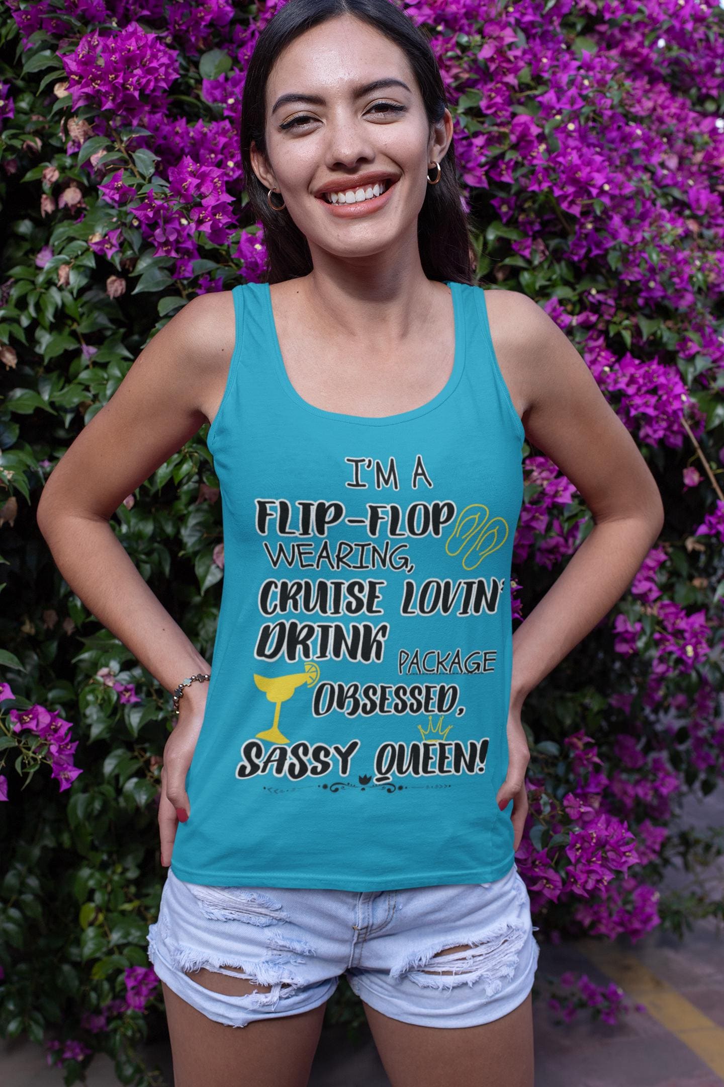 Sassy Summer Tank Top, Girls Gone Cruising Shirt, Trendy Vacation Tee, Vacation Cruise Trip, Matching Cruise Shirt 2025