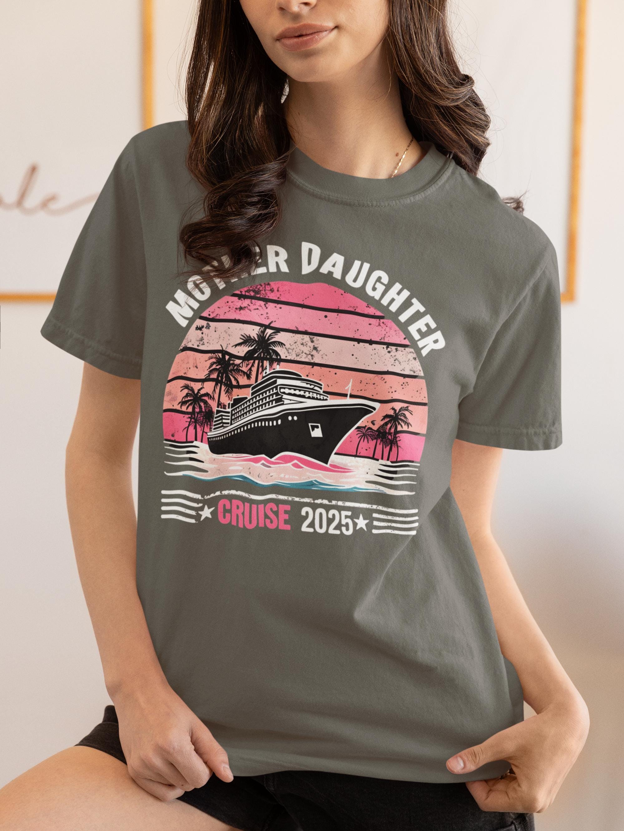 Mother Daughter Cruise 2025 T-Shirt, Mother Daughter Cruise Shirt, Matching Mom and Daughter Trip Tees, Family Vacation Gifts, Girls Trip