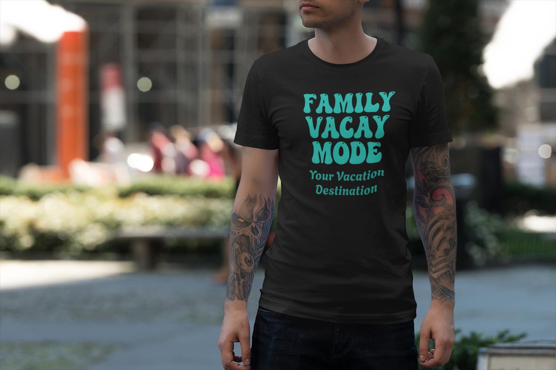 Family Vacay Mode Custom T-Shirt, Matching Group Tshirt, Family Matching Shirts, Girls Trip Tees, Vacation T Shirt