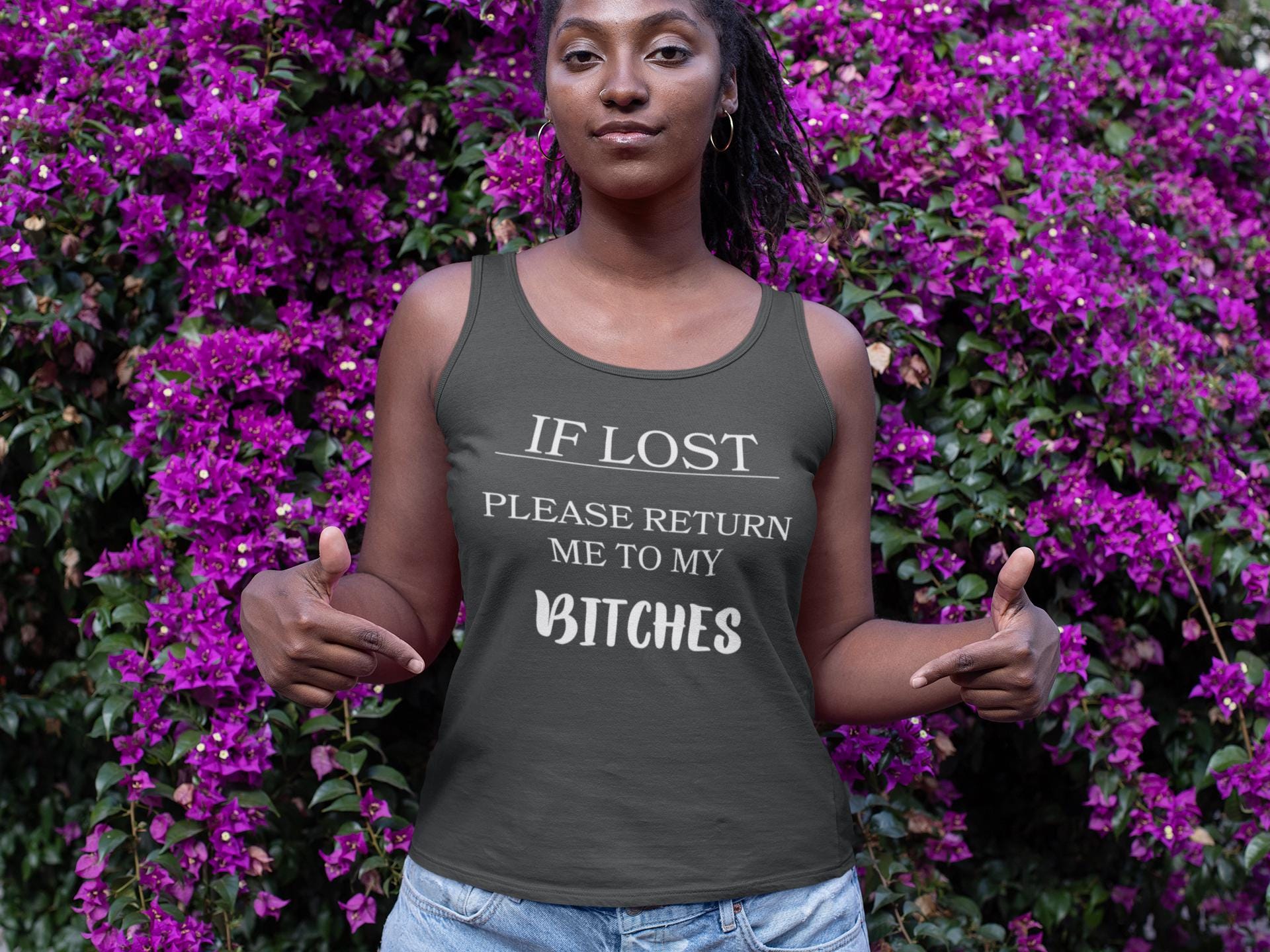 Feral Caution Tank Top for Wild Spirits, Group Party Tank Tops, Custom Bachelorette Tanks, Birthday Tops, Matching Group Tees
