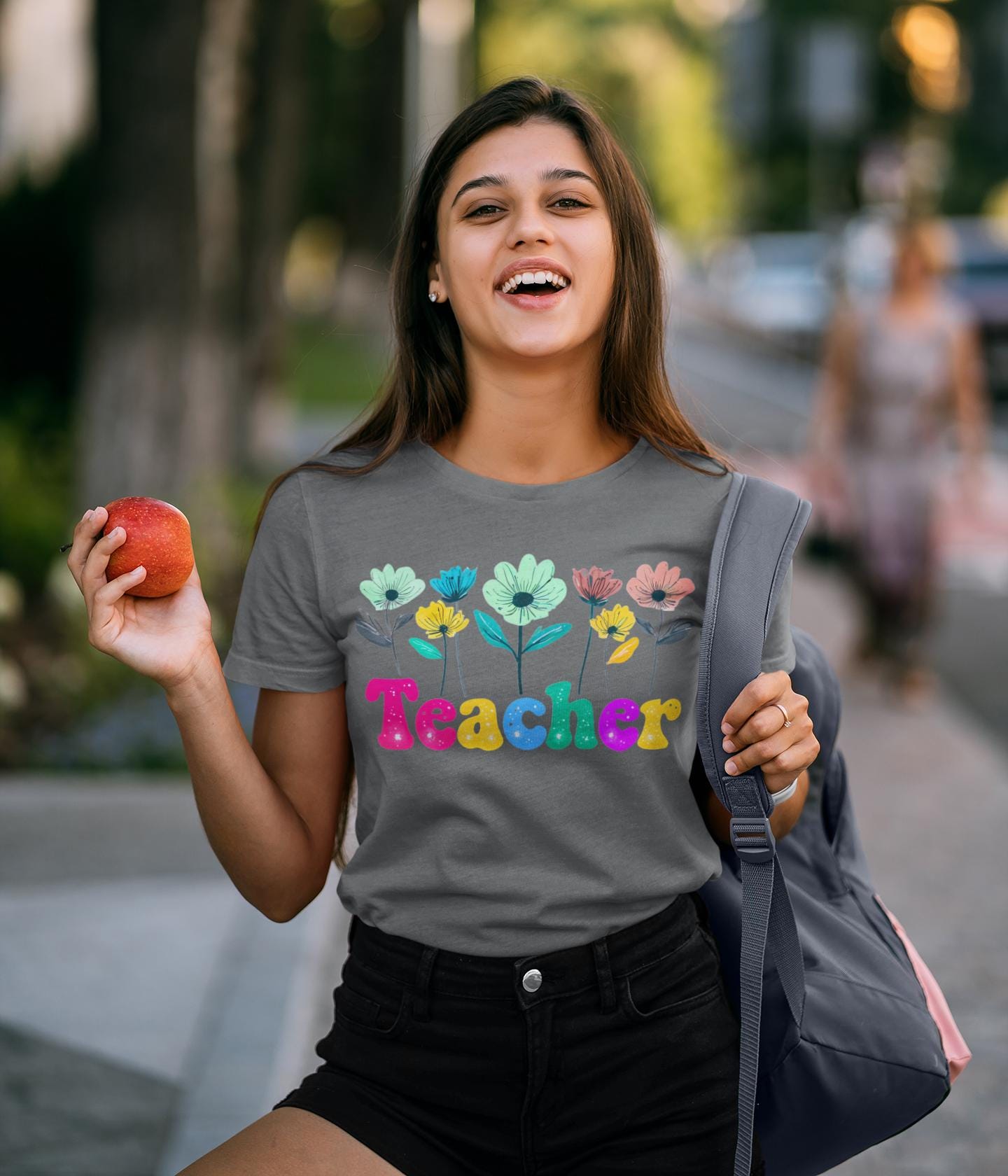 Cute Flower Teacher Shirt, Inspirational T-Shirt for Educators, Thoughtful Gift for Teachers, Teacher Appreciation
