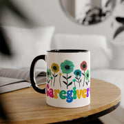 Mug Gift for Caregiver, Cute Coffee Mug, Funny Gift for Nurses, Heartwarming Caregiver Thank You Mug, Floral Mug