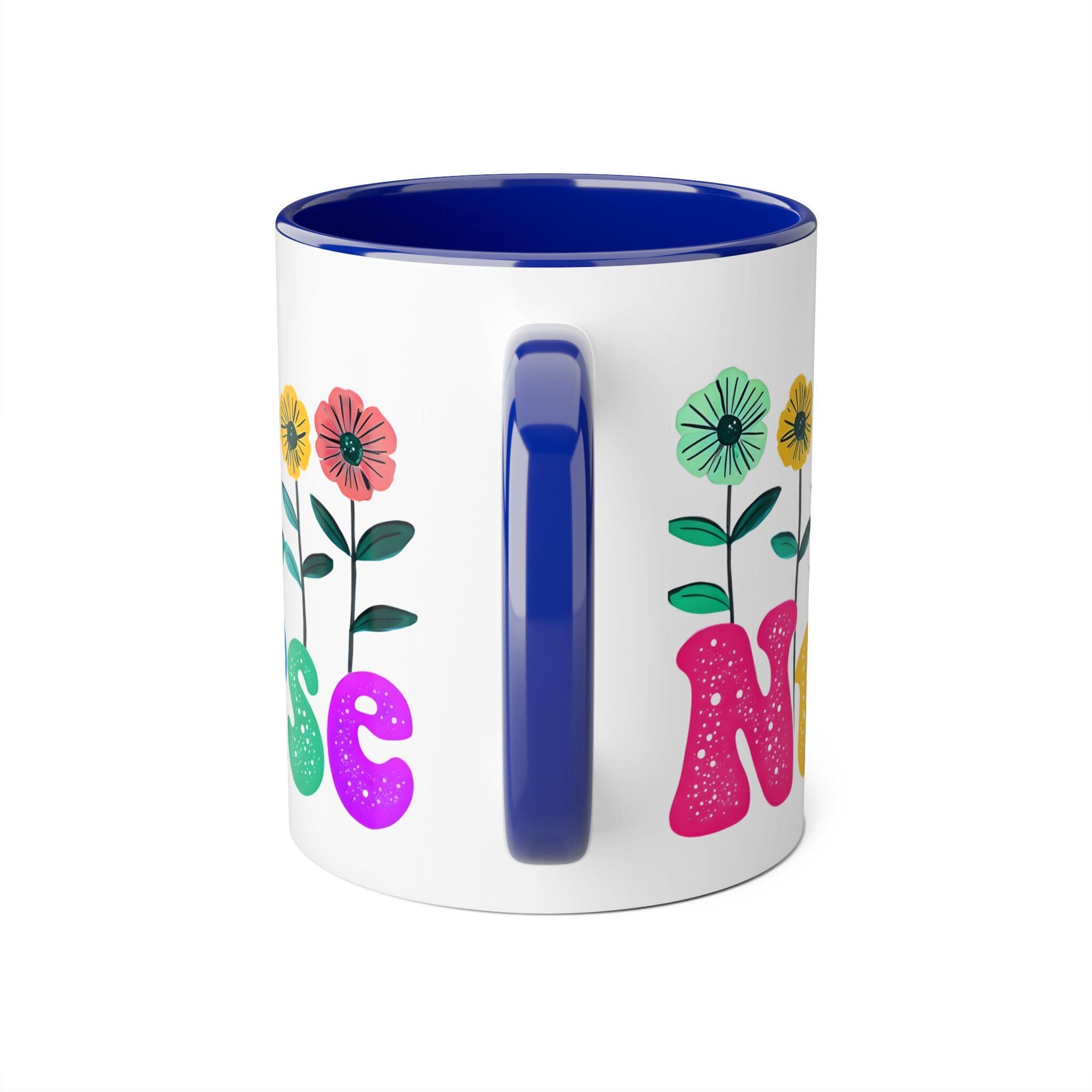 Nurse Mug, Flower Nurse Mug, Unique Nursing School Grad Present, Gift for Nurses, 11oz Mug