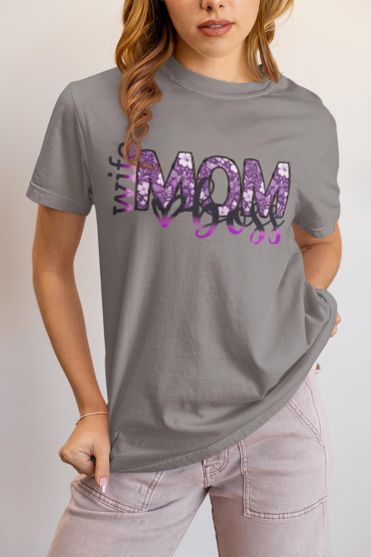 Wife Mom Boss T-Shirt, Gift for Moms, Wife Gifts, Birthday, Mothers Day Shirt, New Mom Gift, Trendy Mothers Day Gift, Cute Mom Life Shirt