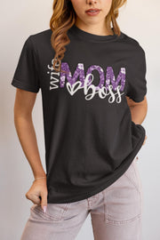 Wife Mom Boss T-Shirt, Gift for Moms, Wife Gifts, Birthday, Mothers Day Shirt, New Mom Gift, Trendy Mothers Day Gift, Cute Mom Life Shirt