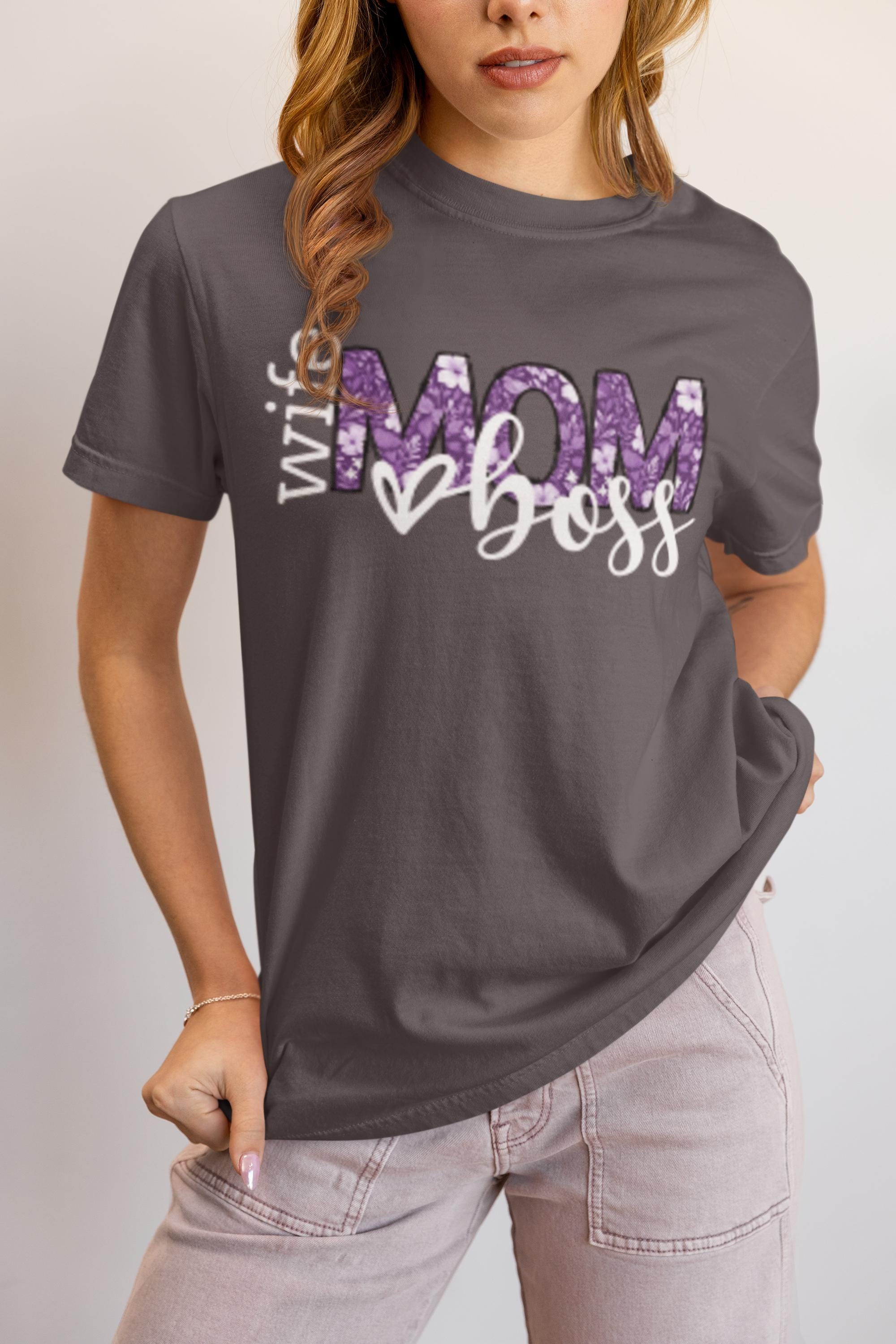 Wife Mom Boss T-Shirt, Gift for Moms, Wife Gifts, Birthday, Mothers Day Shirt, New Mom Gift, Trendy Mothers Day Gift, Cute Mom Life Shirt