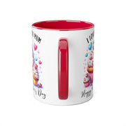 Cute Cupcake Love Mug for Mother's Day | Perfect Gift for Moms | Personalized Mug for Mum, Unique Gifts for Mother's Day, Cute Gift For Mom