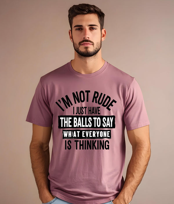 Im Not Rude, Sarcastic Tshirt, Funny Saying Tee, Gift for Him, Witty Humor Shirt, Trendy Sarcastic Graphic Tee, Conversation Starter,