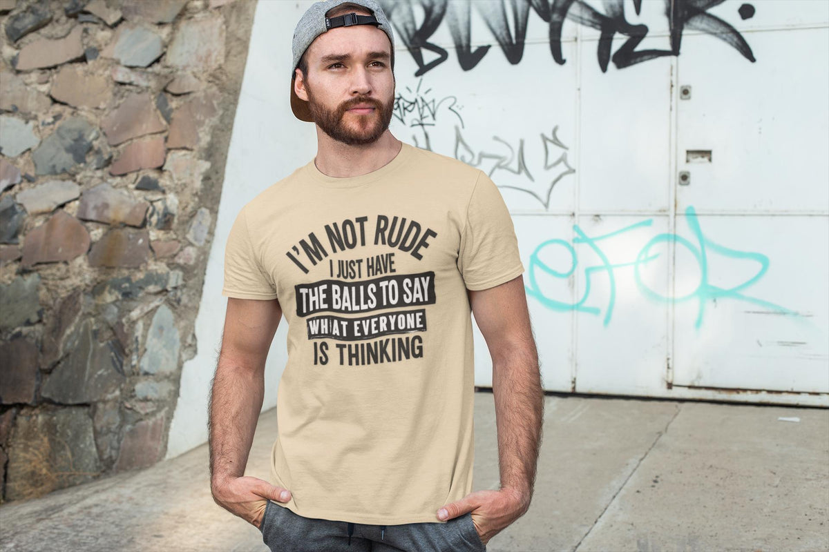 Im Not Rude, Sarcastic Tshirt, Funny Saying Tee, Gift for Him, Witty Humor Shirt, Trendy Sarcastic Graphic Tee, Conversation Starter,