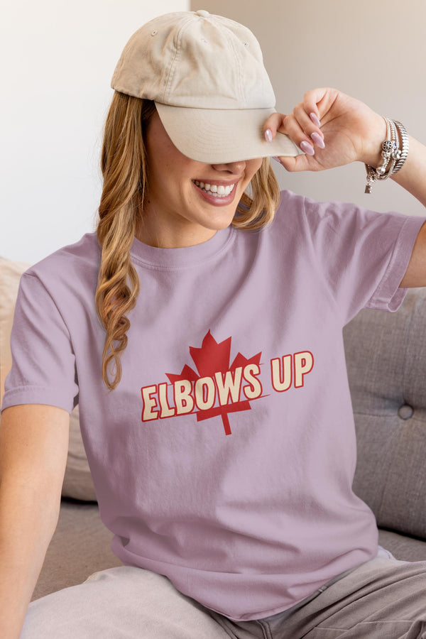 Elbows Up T-Shirt, True North Strong Graphic Tee, Anti-Trump Apparel, Unique Gift for Friends, Unisex Style