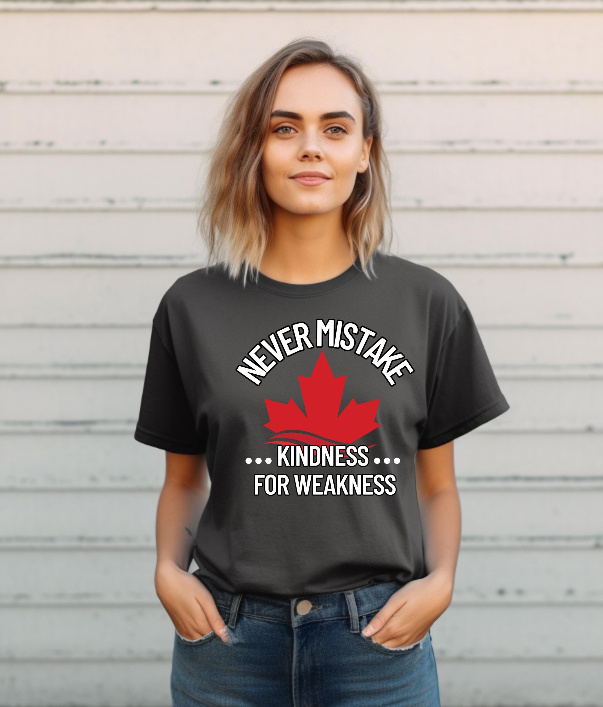 Kindness Awareness T-Shirt, Elbows Up Canada Hoodie, Support Canada, Anti-Tariffs TShirt, Canadian Pride, True North Apparel