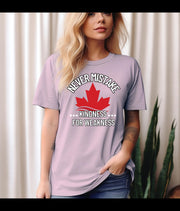 Kindness Awareness T-Shirt, Elbows Up Canada Hoodie, Support Canada, Anti-Tariffs TShirt, Canadian Pride, True North Apparel