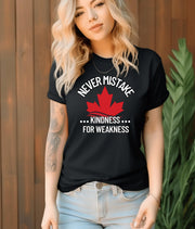Kindness Awareness T-Shirt, Elbows Up Canada Hoodie, Support Canada, Anti-Tariffs TShirt, Canadian Pride, True North Apparel