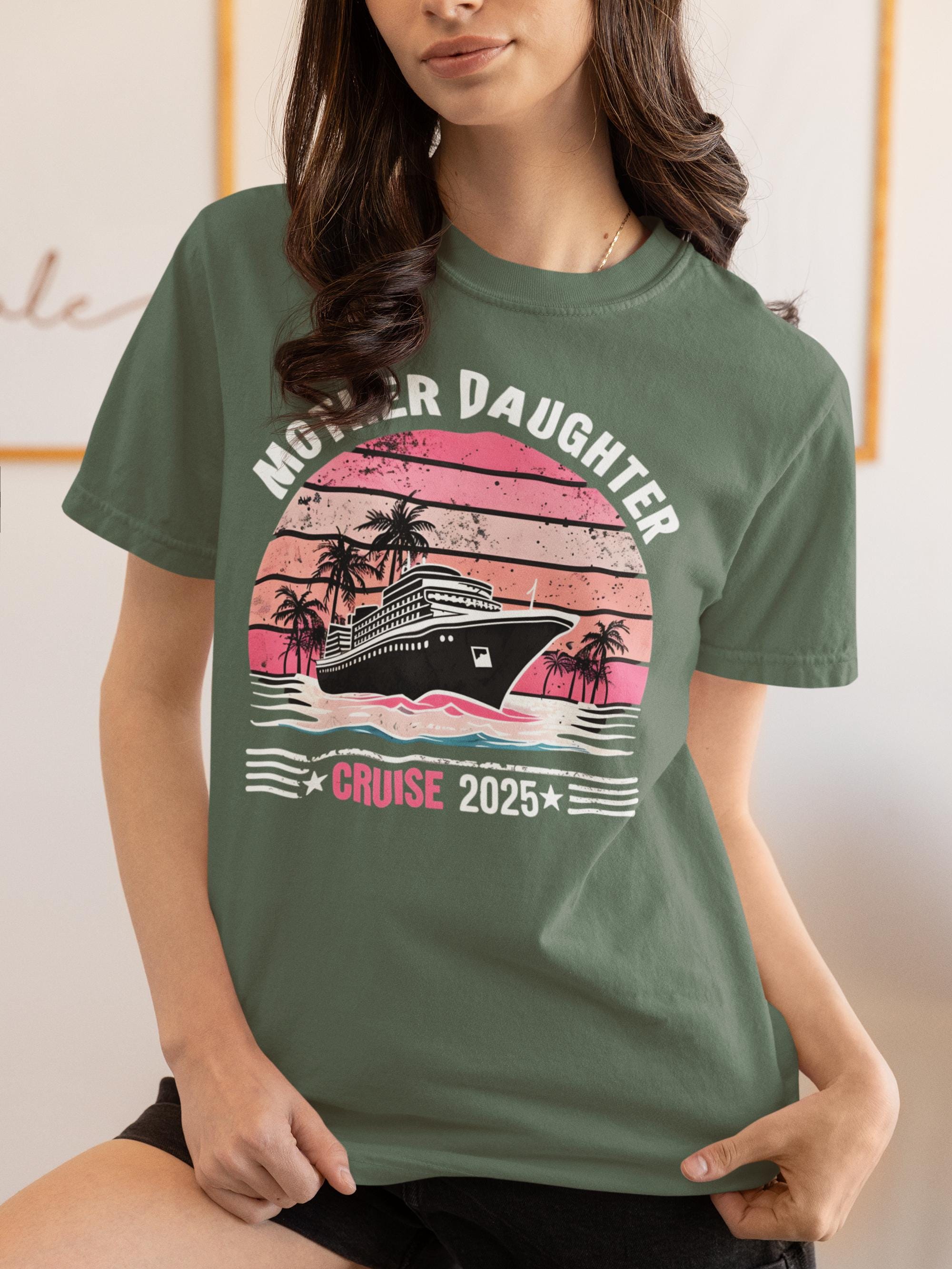 Mother Daughter Cruise 2025 T-Shirt, Mother Daughter Cruise Shirt, Matching Mom and Daughter Trip Tees, Family Vacation Gifts, Girls Trip