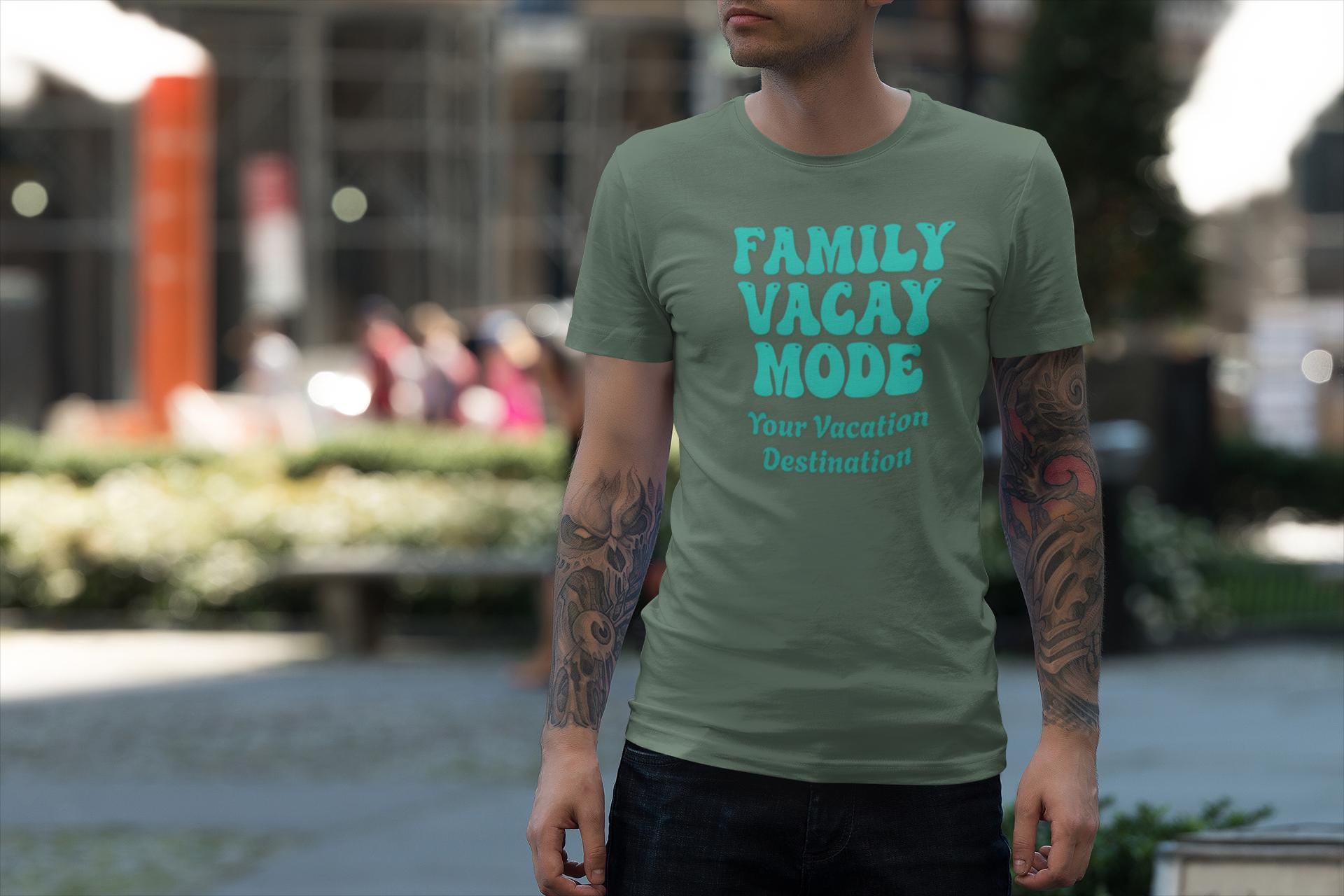 Family Vacay Mode Custom T-Shirt, Matching Group Tshirt, Family Matching Shirts, Girls Trip Tees, Vacation T Shirt