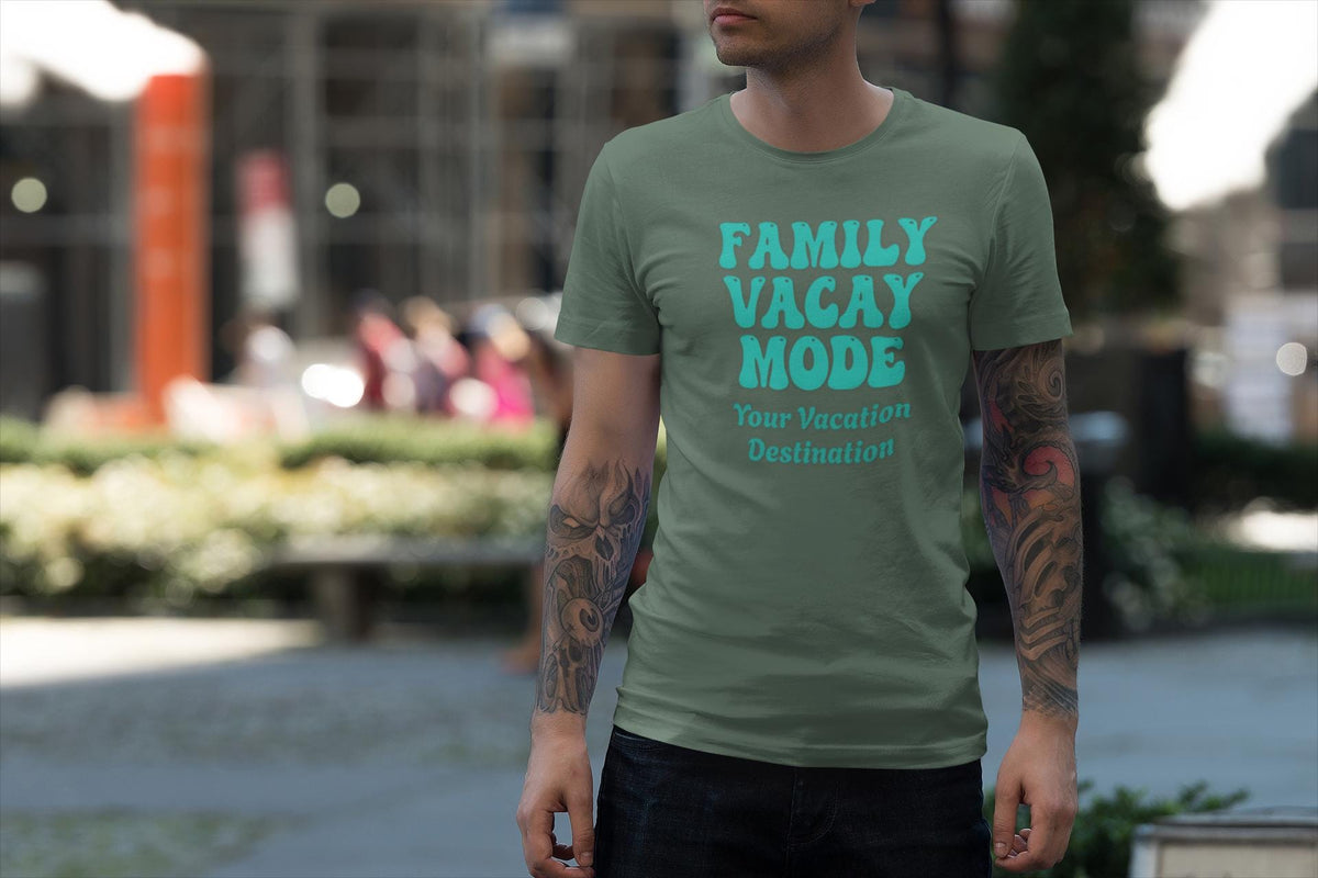 Family Vacay Mode Custom T-Shirt, Matching Group Tshirt, Family Matching Shirts, Girls Trip Tees, Vacation T Shirt