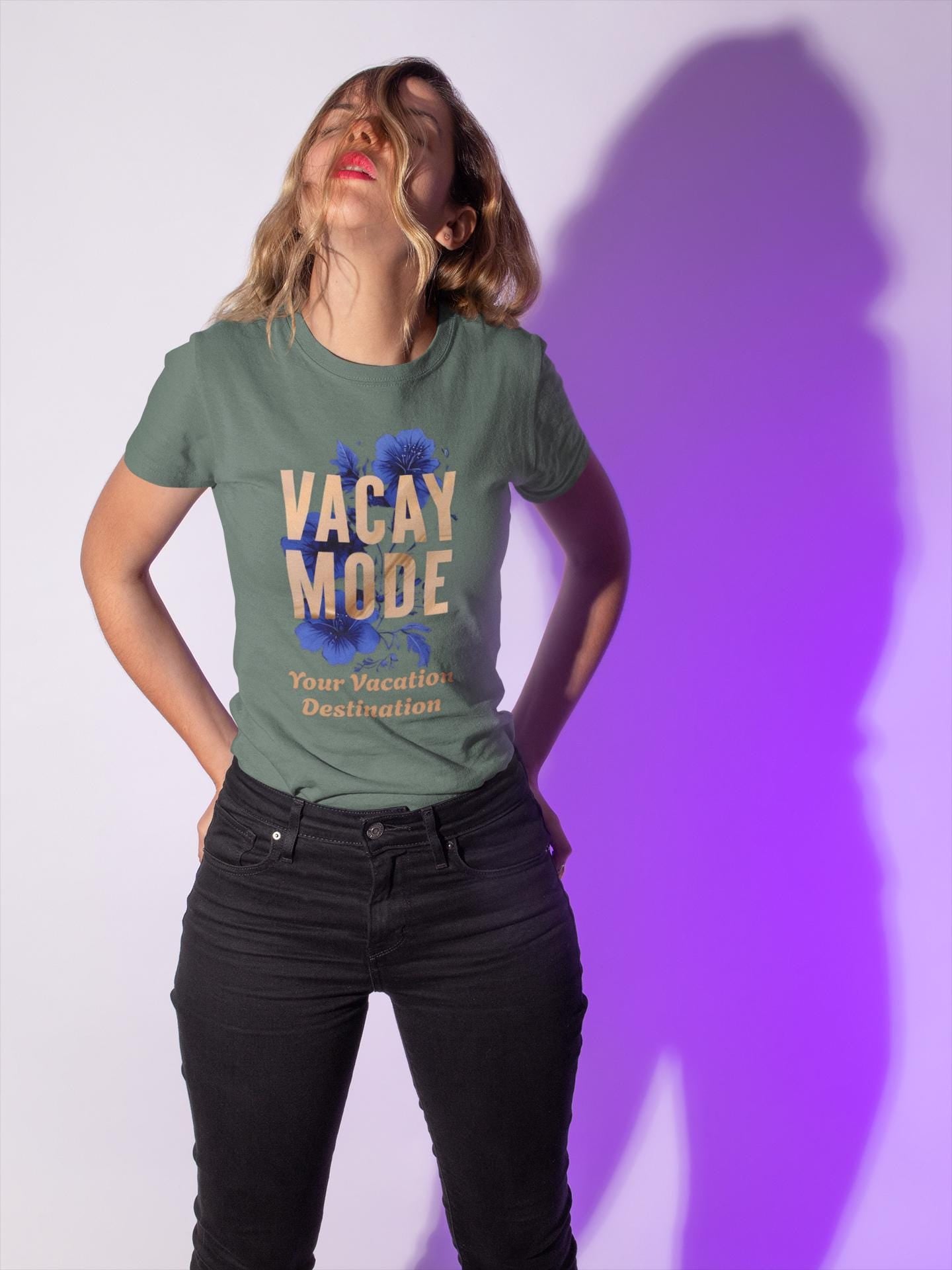 Vacay Mode T-Shirt, Summer Boho Vibes Tee, Vacation Shirt, Travel Apparel, Gift for Travelers, Beachwear