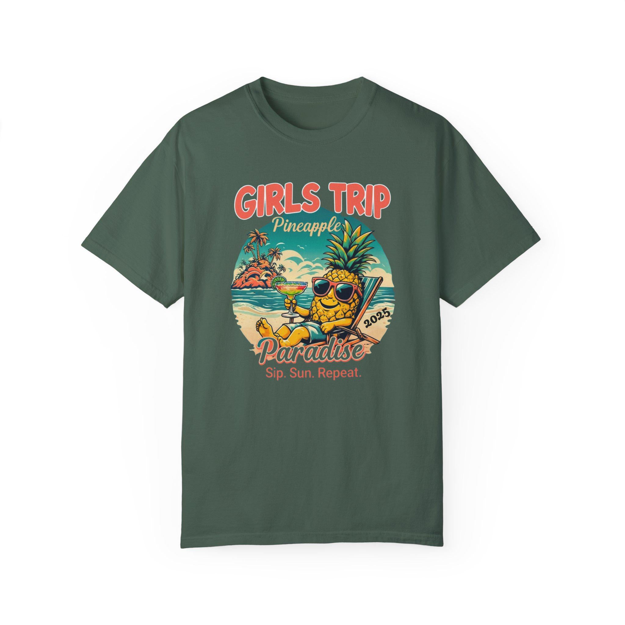 Girls Trip Pineapple T-Shirt, Girls Trip Tshirt, Custom Vacation Tee, Girls Weekend Matching Shirt, Perfect Gift for Friends and Besties