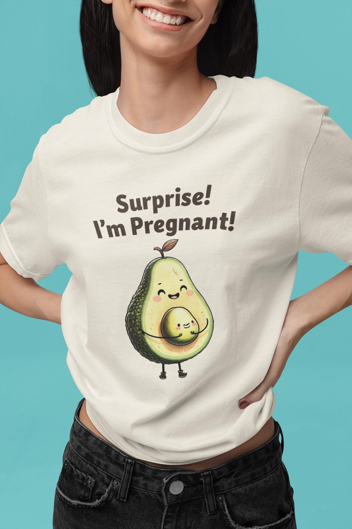 Surprise I'm Pregnant Shirts, Funny Pregnancy Announcement Tee, New Mom Gift, Baby Reveal Shirt, Maternity Top