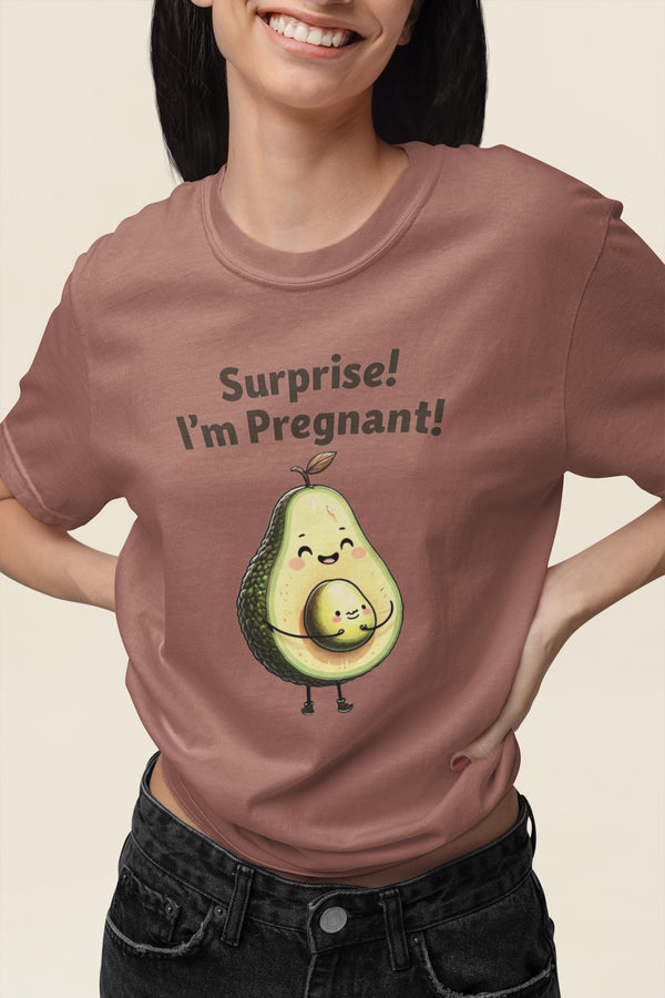 Surprise I'm Pregnant Shirts, Funny Pregnancy Announcement Tee, New Mom Gift, Baby Reveal Shirt, Maternity Top