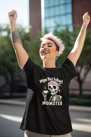 Momster Graphic Tee - Funny Unisex T-Shirt for Moms, Pirate Theme, Halloween, Gift for Mothers Day, Humor Shirt