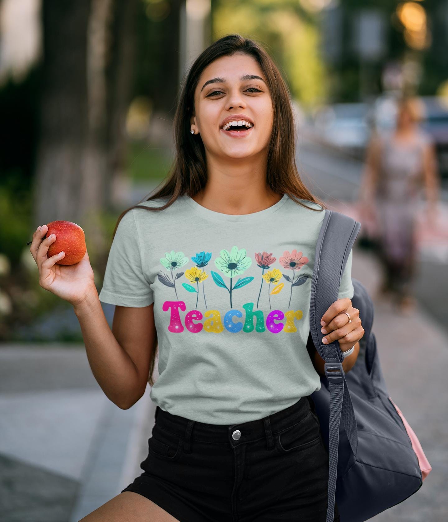 Cute Flower Teacher Shirt, Inspirational T-Shirt for Educators, Thoughtful Gift for Teachers, Teacher Appreciation