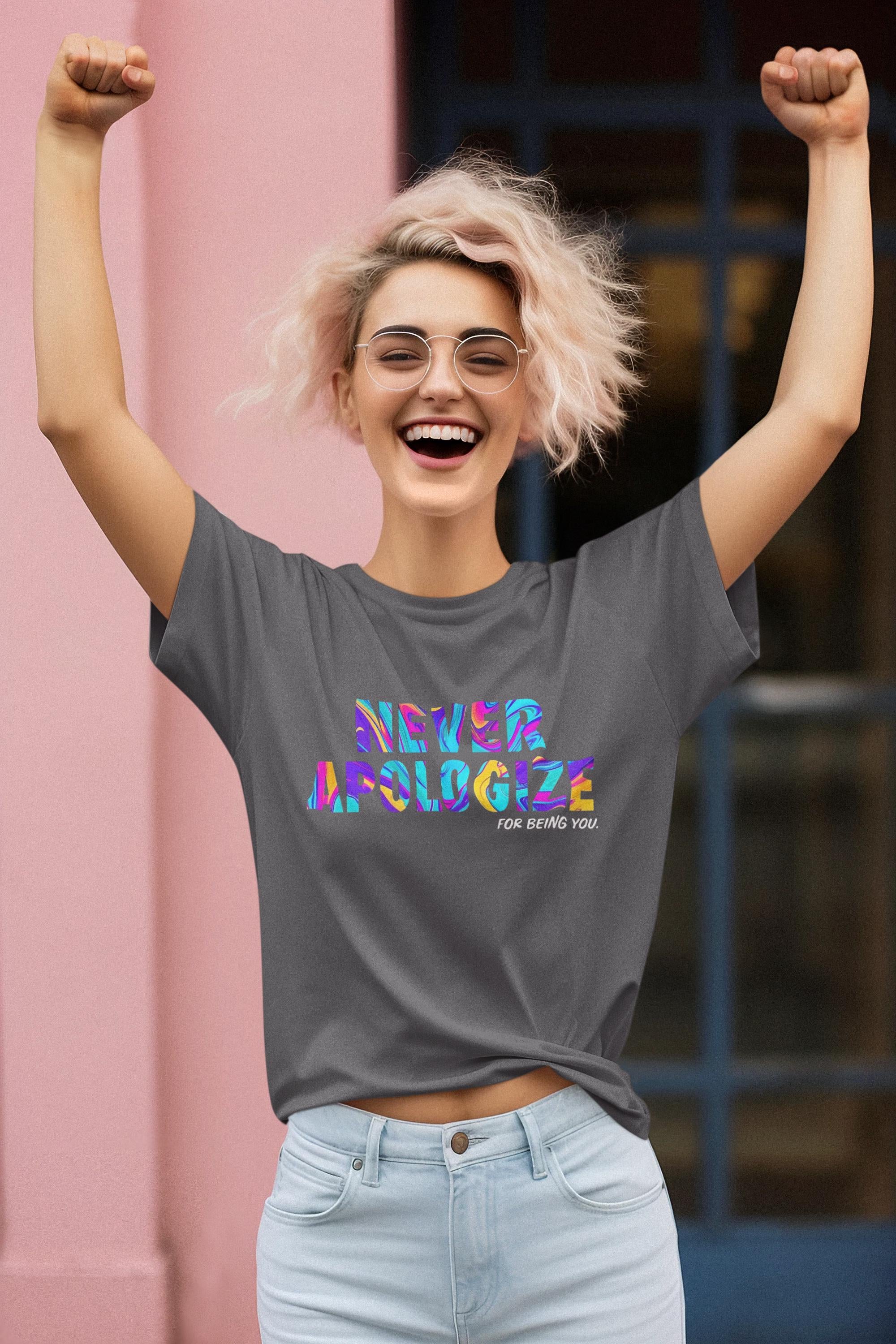 Never Apologize Shirt, Be Unapologetically You, Pride Month Tee, LGBTQ Love Is Love, Black History Design
