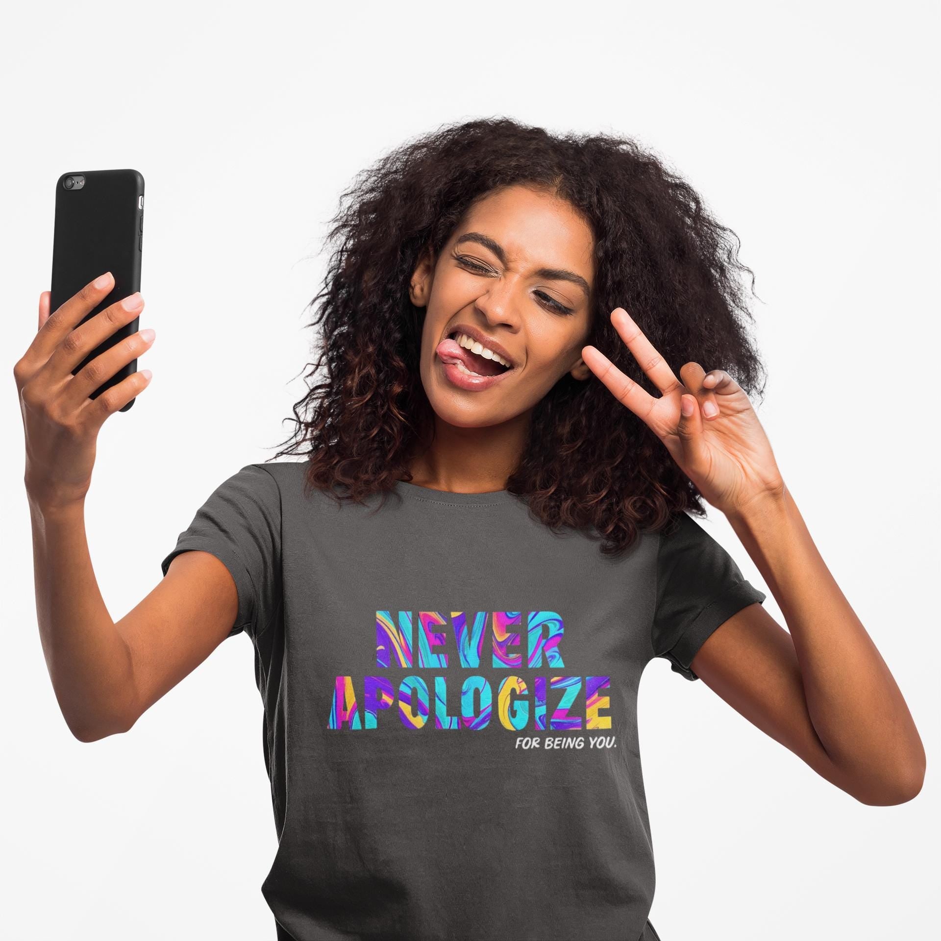 Never Apologize Shirt, Be Unapologetically You, Pride Month Tee, LGBTQ Love Is Love, Black History Design