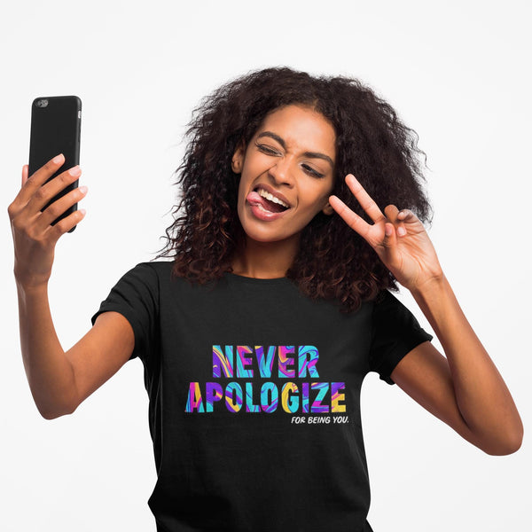 Never Apologize Shirt, Be Unapologetically You, Pride Month Tee, LGBTQ Love Is Love, Black History Design
