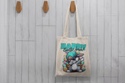 Happy Easter Bunny Tote Bag, Happy Easter Tote Bag, Bunny Tote, Spring Egg Hunt Bag, Cute Holiday Bag, Cute Rabbit Easter Decor