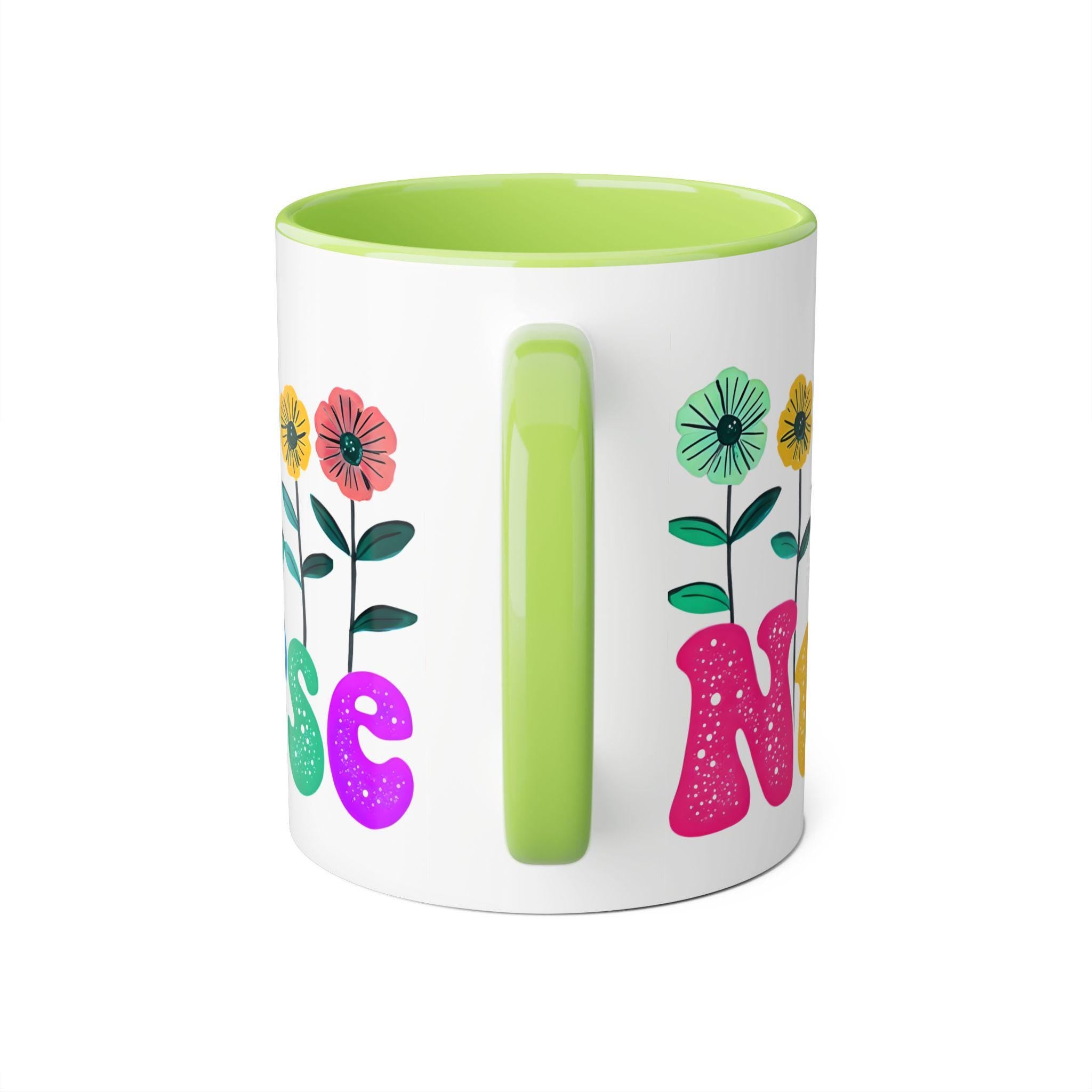 Nurse Mug, Flower Nurse Mug, Unique Nursing School Grad Present, Gift for Nurses, 11oz Mug