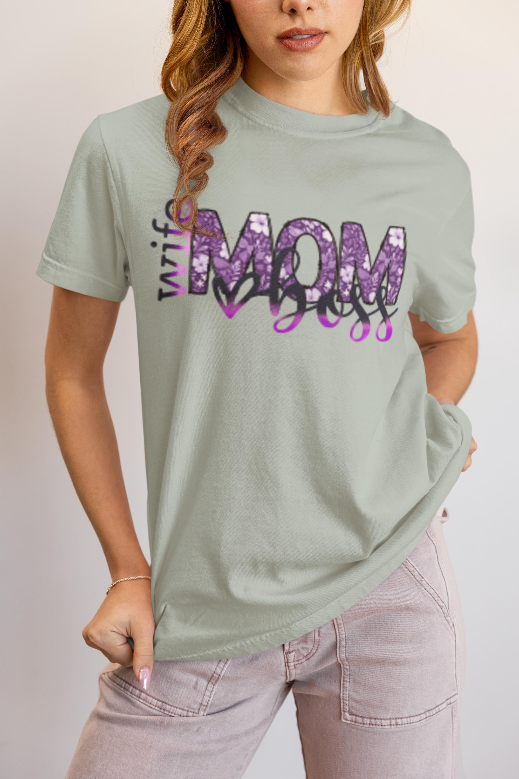 Wife Mom Boss T-Shirt, Gift for Moms, Wife Gifts, Birthday, Mothers Day Shirt, New Mom Gift, Trendy Mothers Day Gift, Cute Mom Life Shirt
