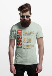 Legend Family Tee for Dads: Custom Dad Gift, Vintage Father's Day Tee, Unique Grandpa Shirt, Personalized Legend Apparel