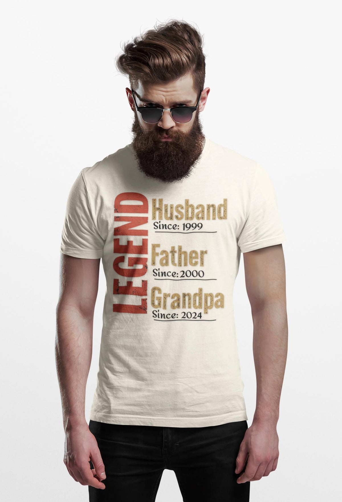 Legend Family Tee for Dads: Custom Dad Gift, Vintage Father's Day Tee, Unique Grandpa Shirt, Personalized Legend Apparel