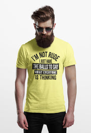 Im Not Rude, Sarcastic Tshirt, Funny Saying Tee, Gift for Him, Witty Humor Shirt, Trendy Sarcastic Graphic Tee, Conversation Starter,