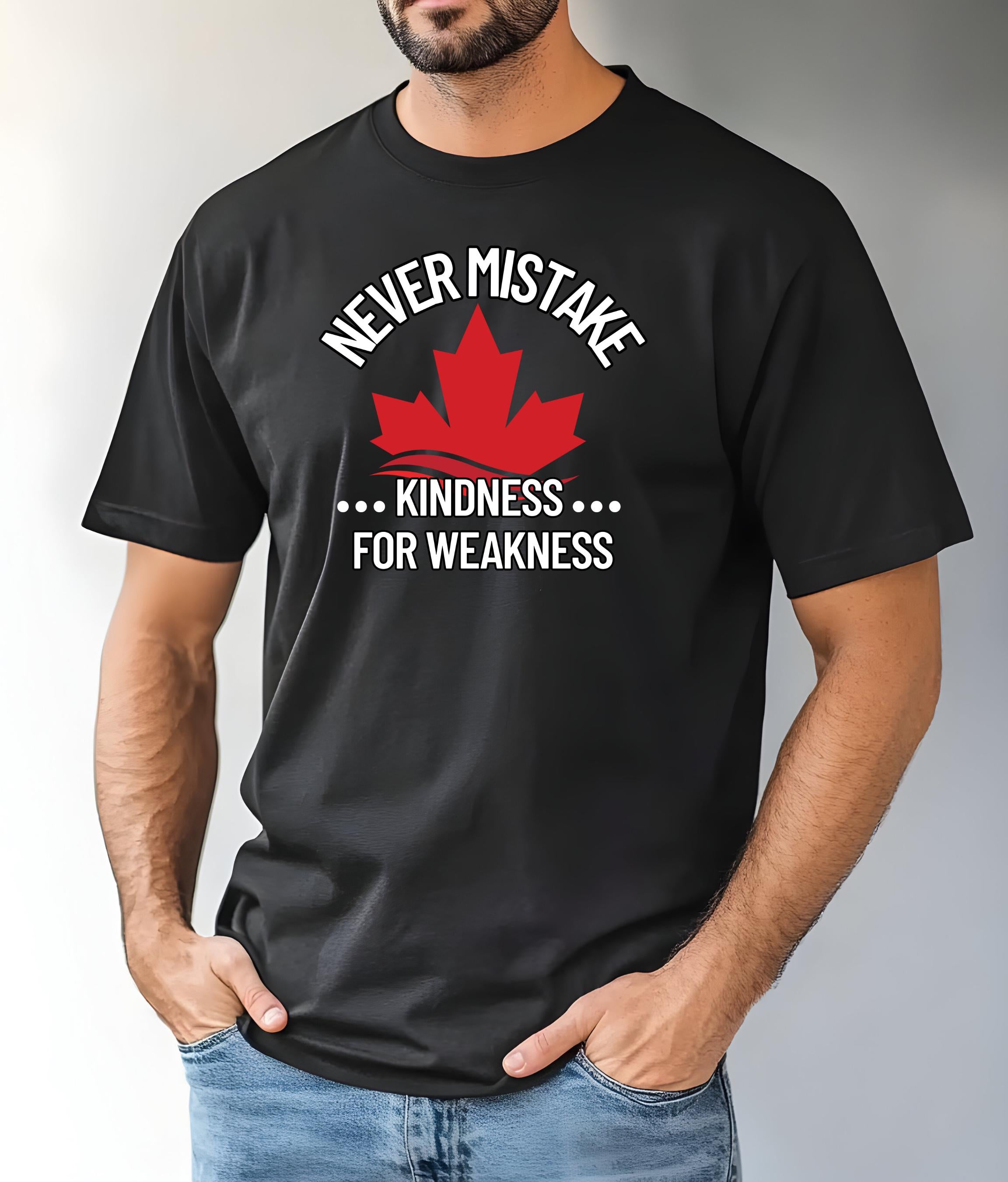 Kindness Awareness T-Shirt, Elbows Up Canada Hoodie, Support Canada, Anti-Tariffs TShirt, Canadian Pride, True North Apparel