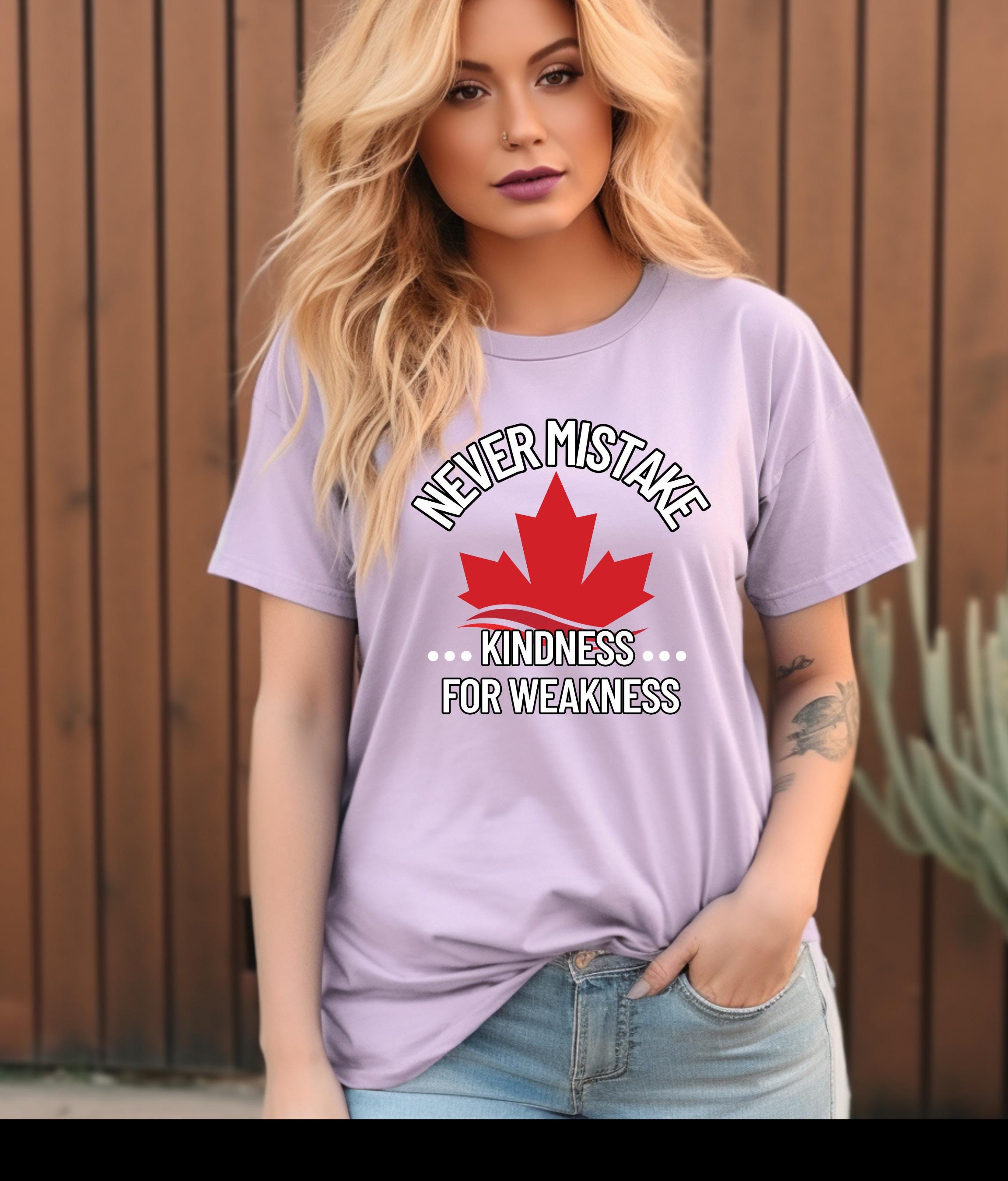 Kindness Awareness T-Shirt, Elbows Up Canada Hoodie, Support Canada, Anti-Tariffs TShirt, Canadian Pride, True North Apparel