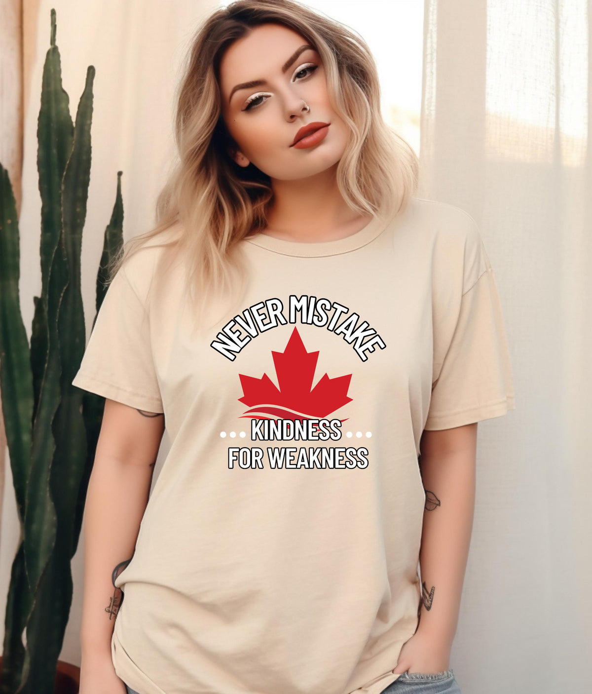 Kindness Awareness T-Shirt, Elbows Up Canada Hoodie, Support Canada, Anti-Tariffs TShirt, Canadian Pride, True North Apparel
