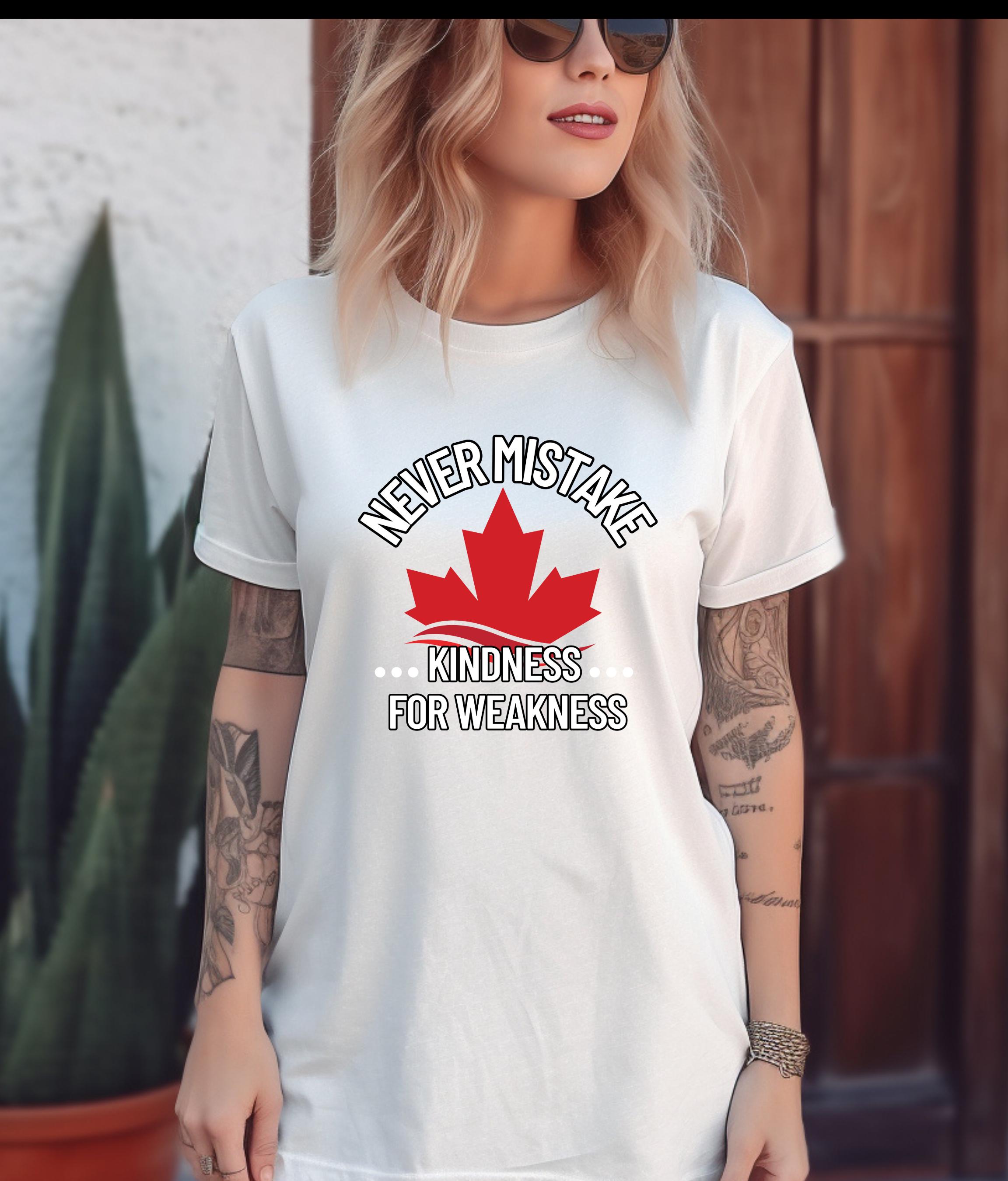 Kindness Awareness T-Shirt, Elbows Up Canada Hoodie, Support Canada, Anti-Tariffs TShirt, Canadian Pride, True North Apparel