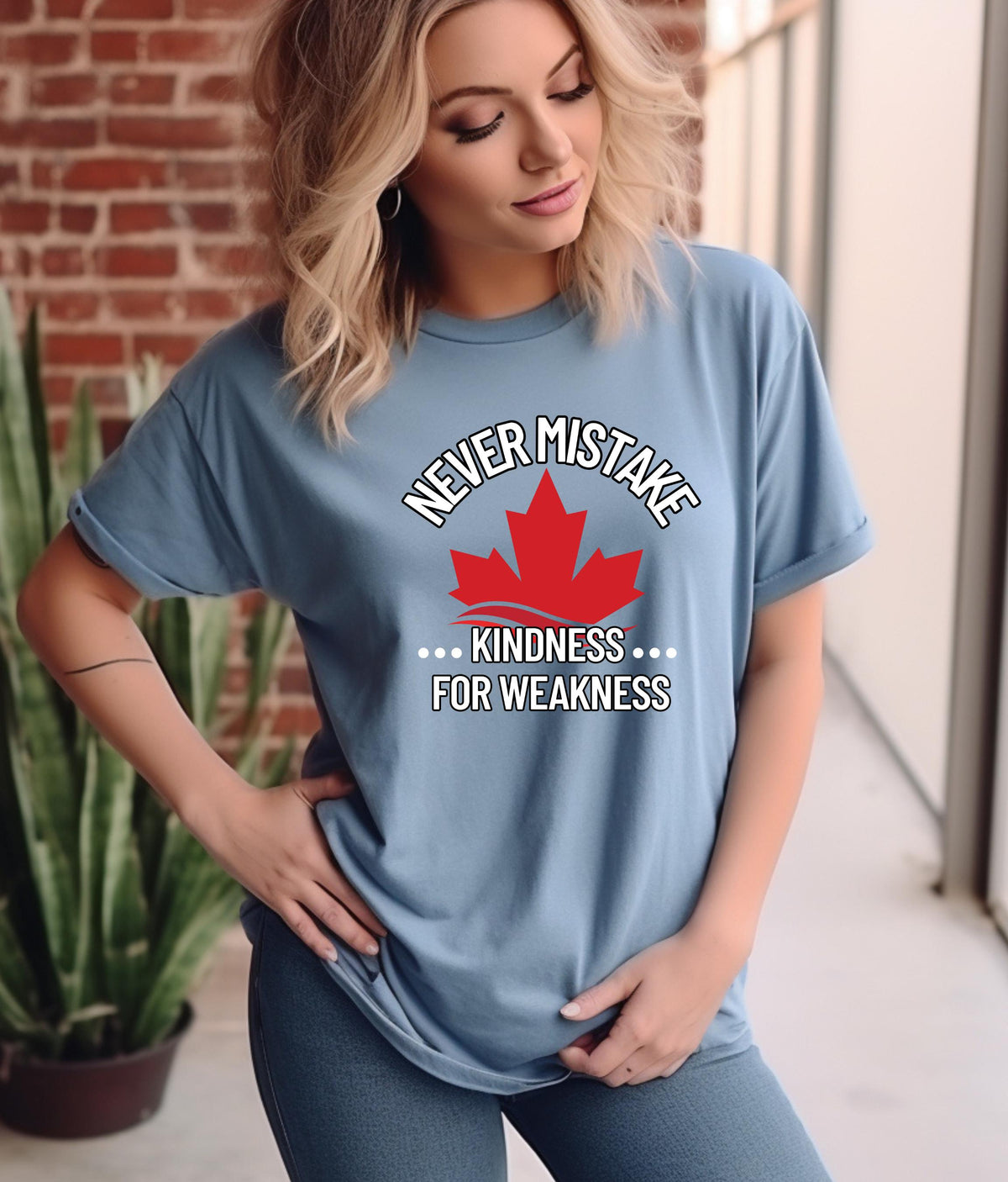 Kindness Awareness T-Shirt, Elbows Up Canada Hoodie, Support Canada, Anti-Tariffs TShirt, Canadian Pride, True North Apparel