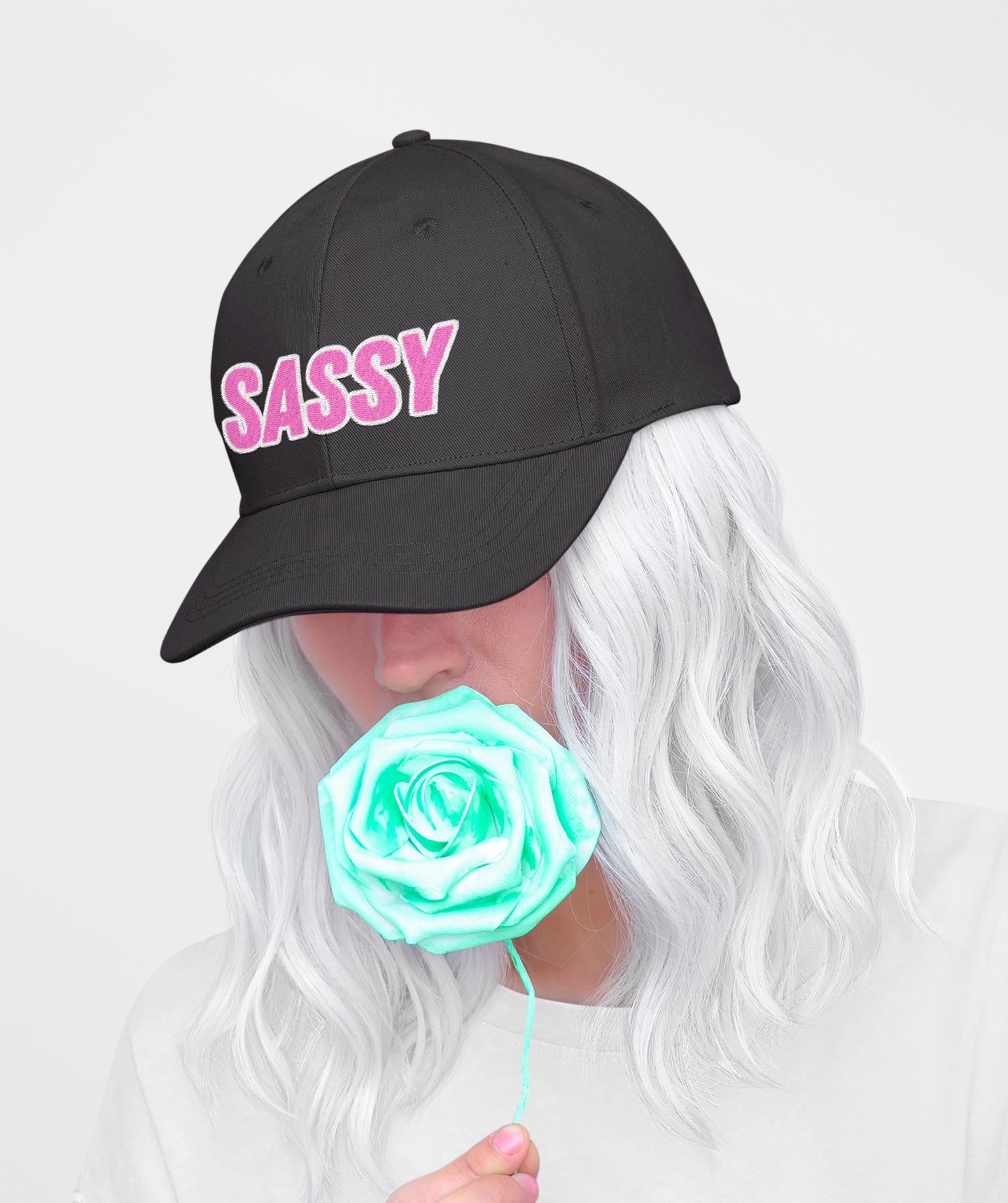 Embroided Sassy Cap, Funny Adjustable Hat for Women, Trendy Baseball Cap, Cute Sassy Ponytail Hat, Perfect Gift for Her
