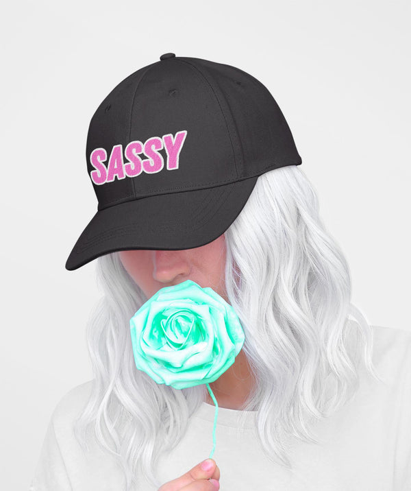 Embroided Sassy Cap, Funny Adjustable Hat for Women, Trendy Baseball Cap, Cute Sassy Ponytail Hat, Perfect Gift for Her