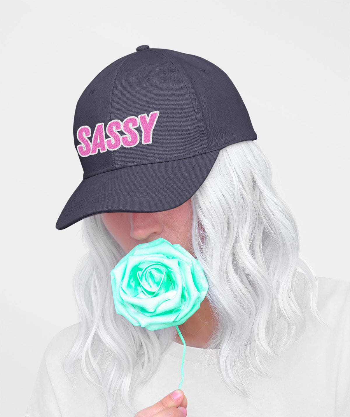 Embroided Sassy Cap, Funny Adjustable Hat for Women, Trendy Baseball Cap, Cute Sassy Ponytail Hat, Perfect Gift for Her