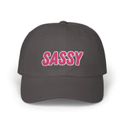 Embroided Sassy Cap, Funny Adjustable Hat for Women, Trendy Baseball Cap, Cute Sassy Ponytail Hat, Perfect Gift for Her