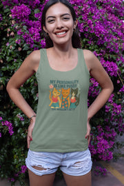 Sarcastic Tank Tops, Funny Cat -Themed Workout Tees, Graphic Summer Shirts for Women, Trendy Gifts, Humor Gift, Summer Wear
