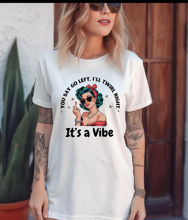 Vibe T-Shirt with Retro Design, Its a Vibe Shirt, Quirky Graphic Tee, Casual Fashion, Gift for Friends, Positive Vibe Apparel, Trendy Style
